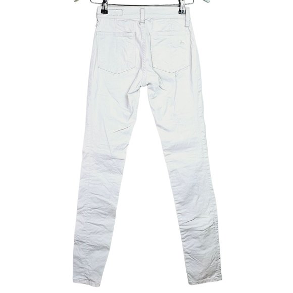 Rag and Bone Ivory Intermix Arrow Embroidery Khaki Pants, Sz 24 - Picture 3 of 12